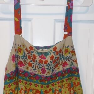 Natural Life Floral Bohemian Dress with Straps
